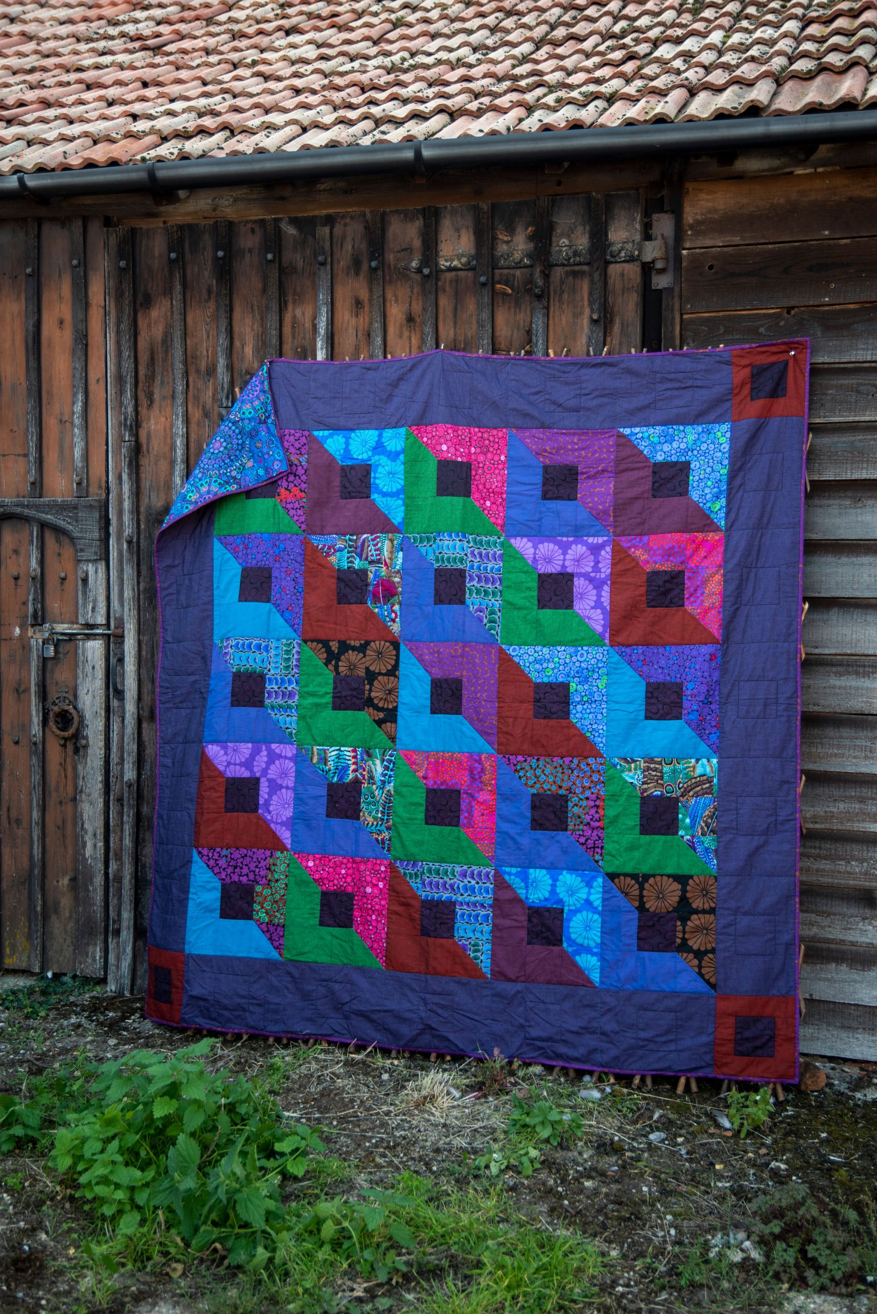 Leafy Diamonds Quilt - Kaffe Fassett - Quilts in an English Village - Pg 112