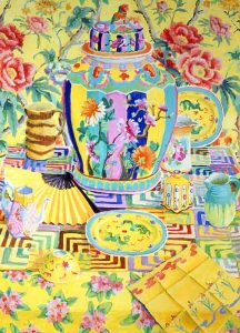 Ginger Jar Series Yellow Still Life • 48" by 36" • SOLD
