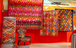 Kaffe Fassett and Brandon Mably: Textile designers who paint with yarn