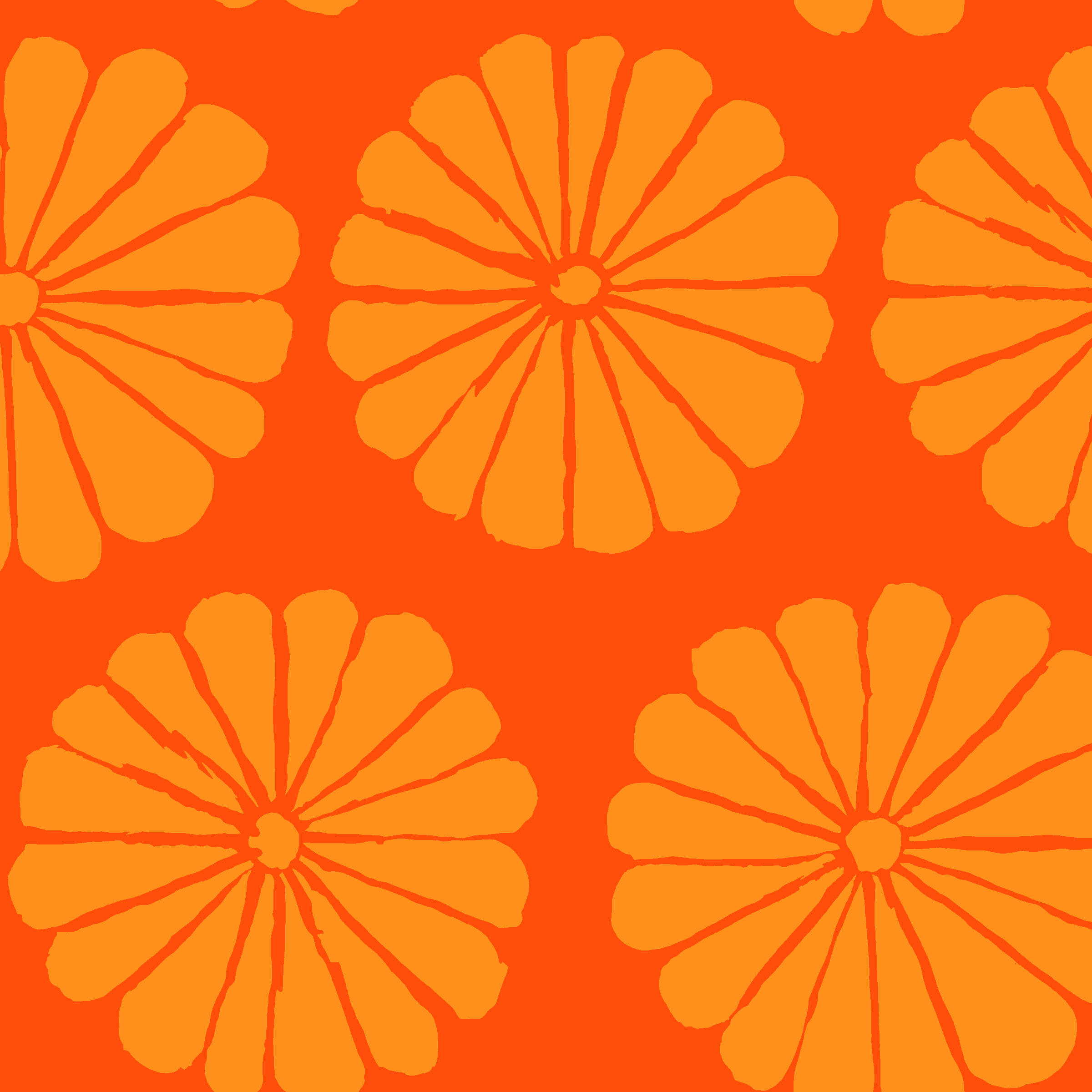 Damask Flower - PWGP183 - Orange